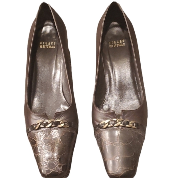 Stuart Weitzman Shoes - vintage y2k Stuart Weitzman Womens Leather Heels Y2K shoes